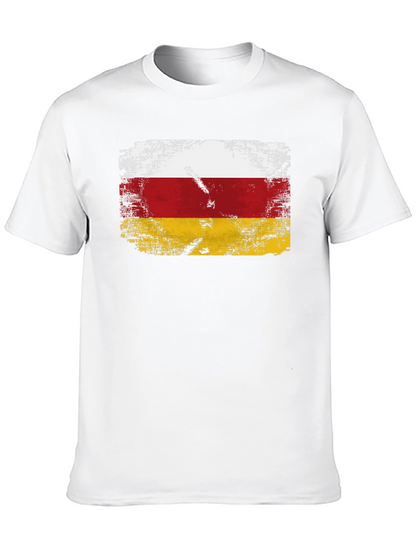 Ossetia Flag T-Shirt - Distressed Design