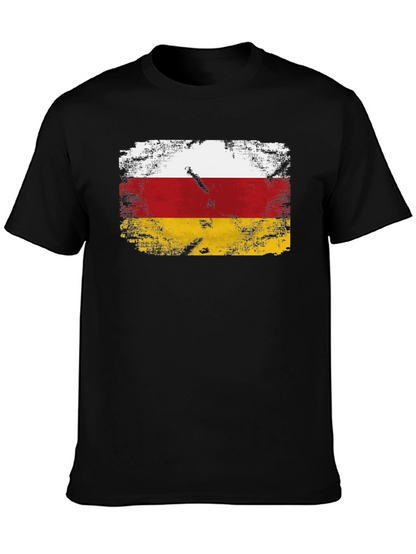 Ossetia Flag T-Shirt - Distressed Design