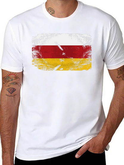 Ossetia Flag T-Shirt - Distressed Design
