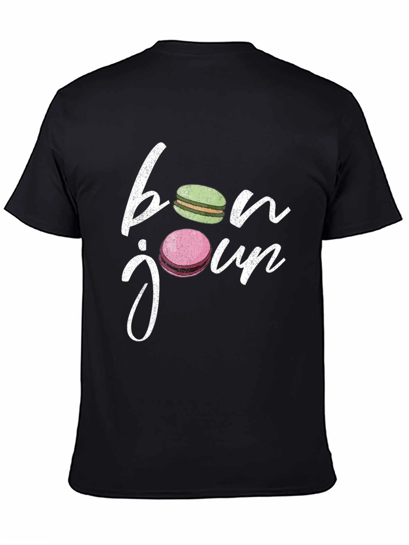 Bonjour Macarons T-Shirt - French Style