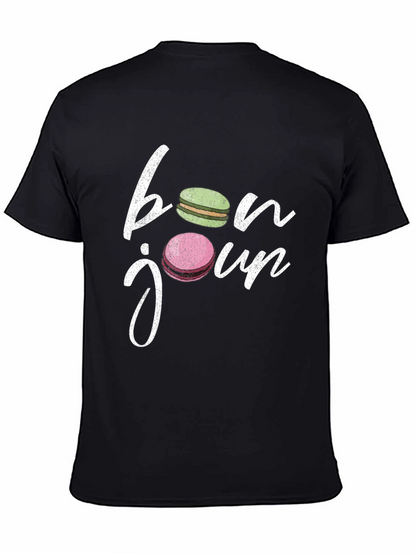 Bonjour Macarons T-Shirt - French Style