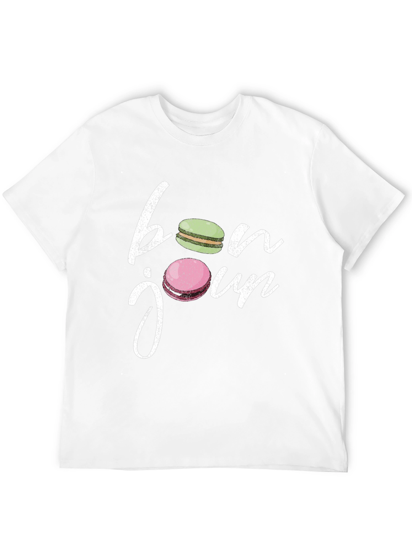 Bonjour Macarons T-Shirt - French Style