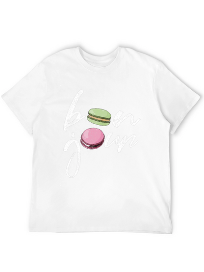 Bonjour Macarons T-Shirt - French Style