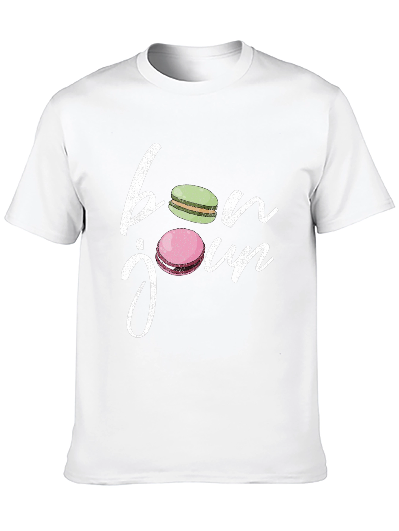 Bonjour Macarons T-Shirt - French Style