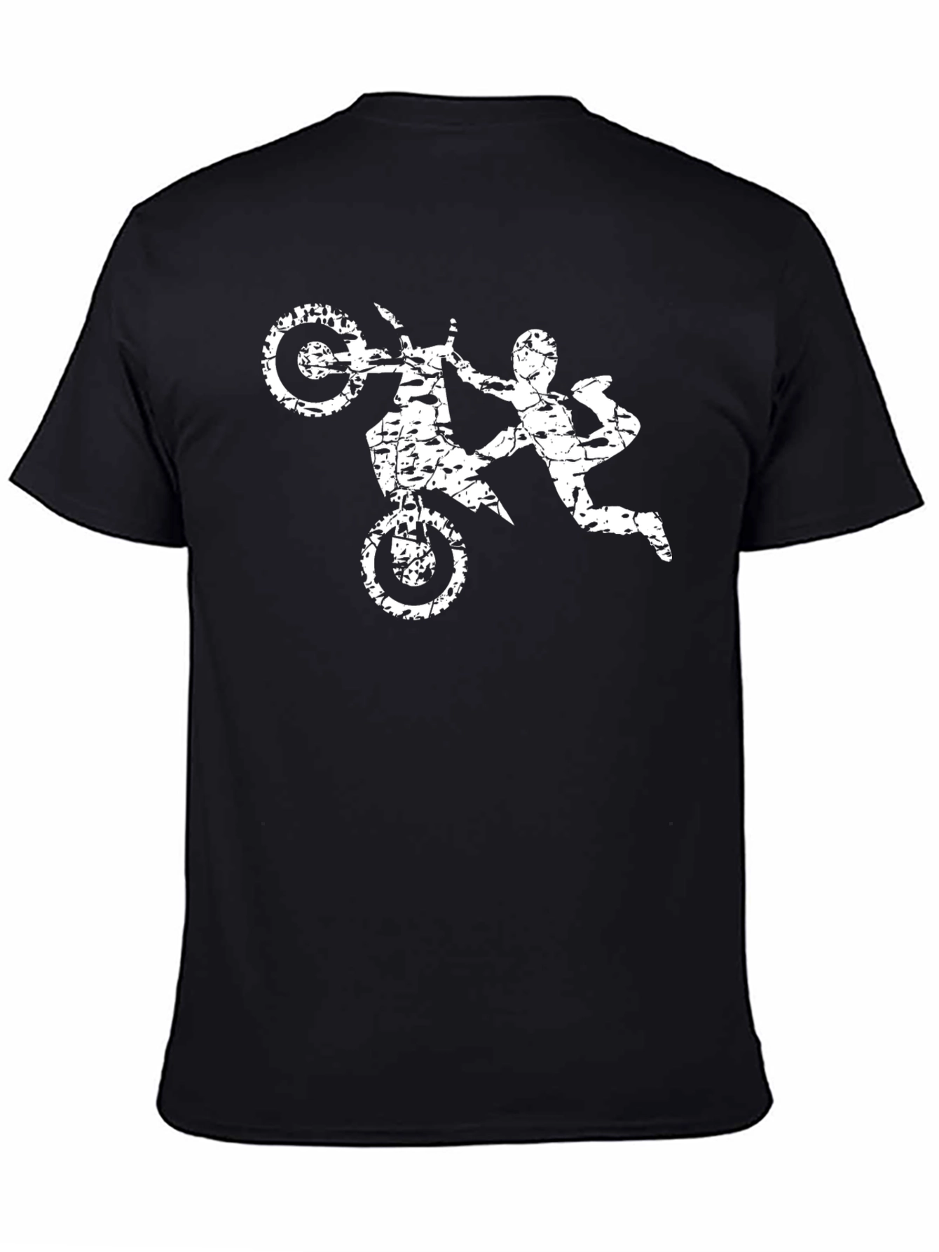 Motocross Stunt T-Shirt - Distressed Graphic Tee