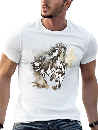 Horse Graphic Tee - Mens Black T-Shirt