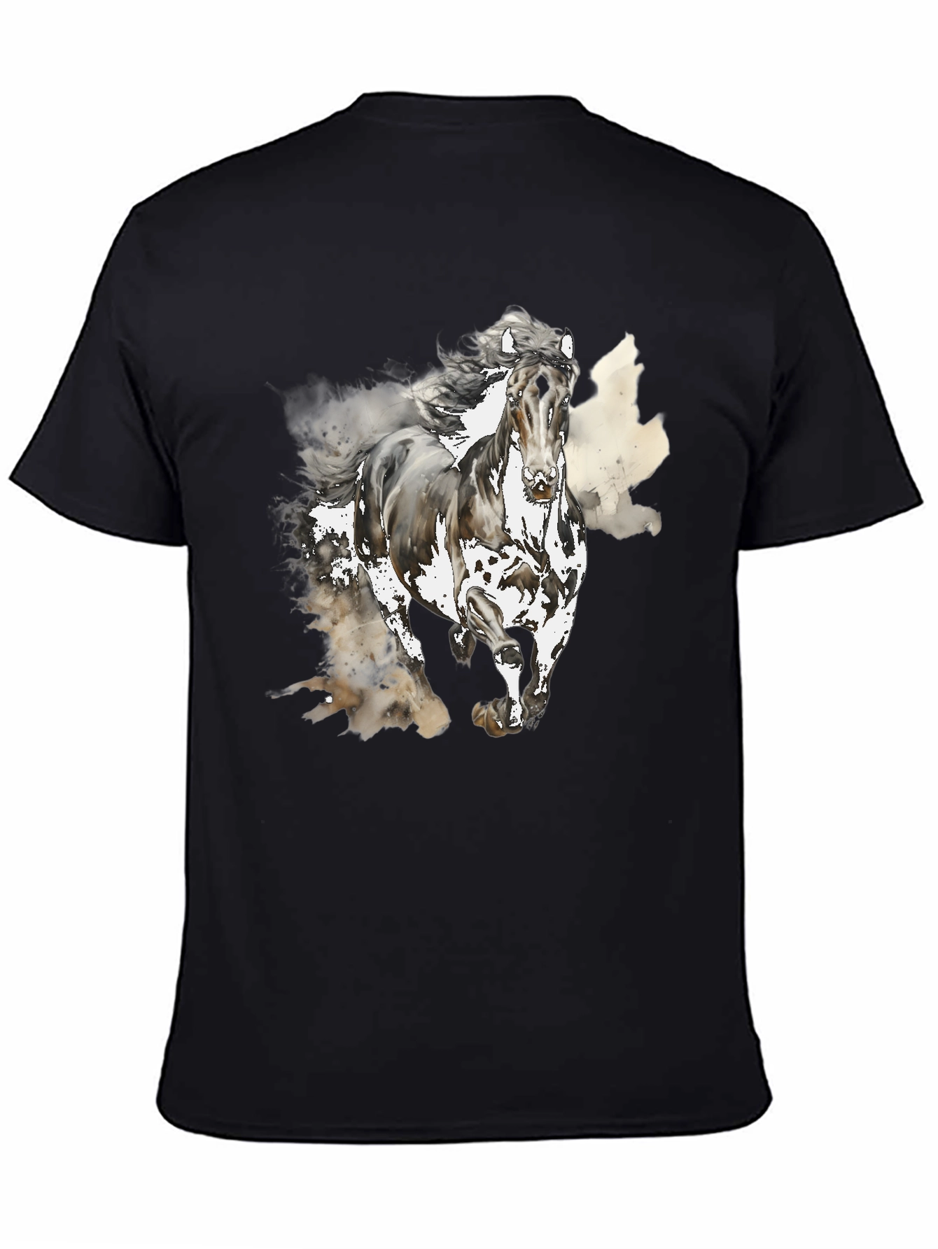 Horse Graphic Tee - Mens Black T-Shirt