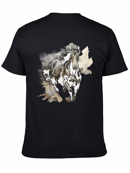 Horse Graphic Tee - Mens Black T-Shirt