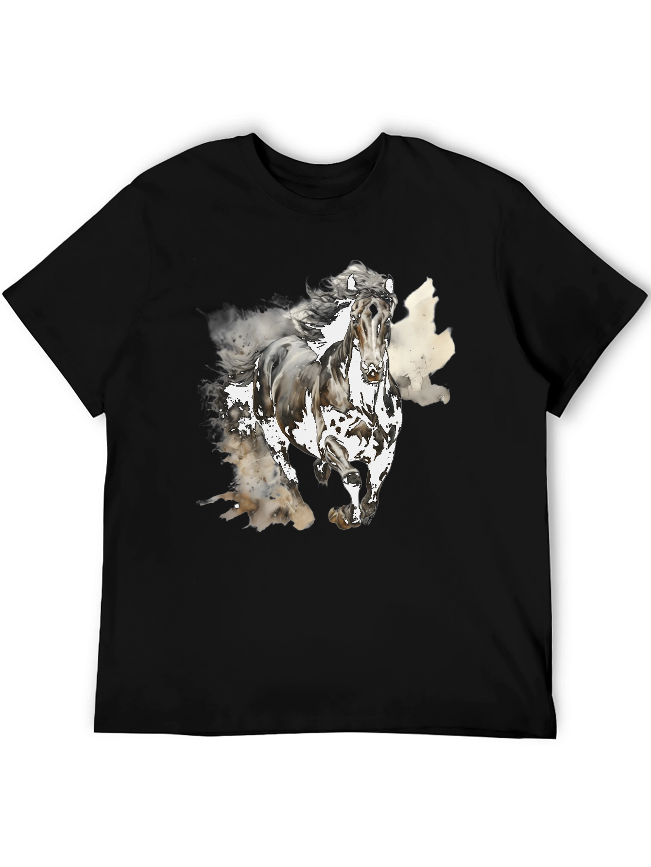 Horse Graphic Tee - Mens Black T-Shirt