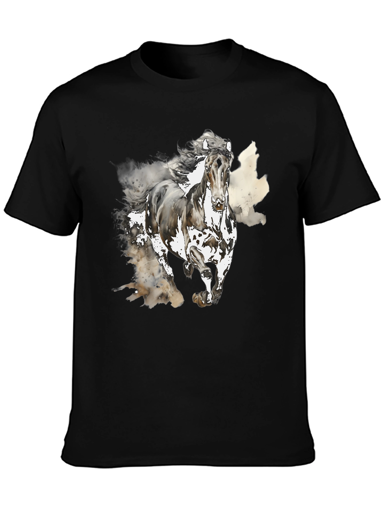 Horse Graphic Tee - Mens Black T-Shirt
