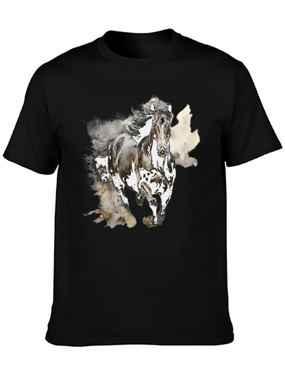 Horse Graphic Tee - Mens Black T-Shirt