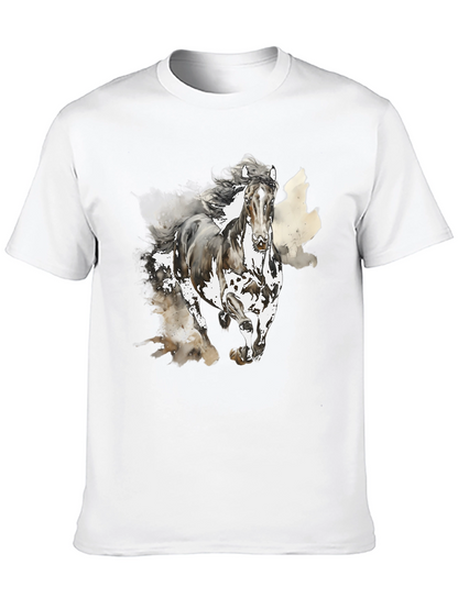 Horse Graphic Tee - Mens Black T-Shirt