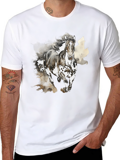 Horse Graphic Tee - Mens Black T-Shirt