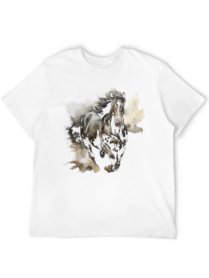 Horse Graphic Tee - Mens Black T-Shirt