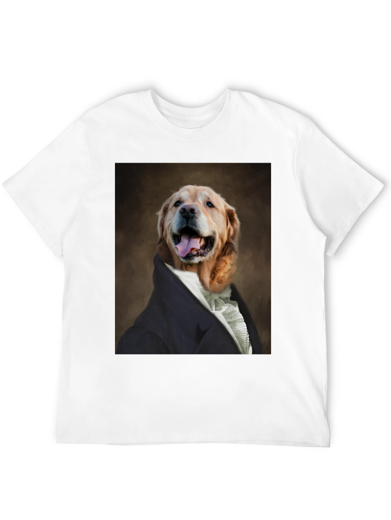 Dog Portrait T-Shirt - Canine Royalty Black Tee