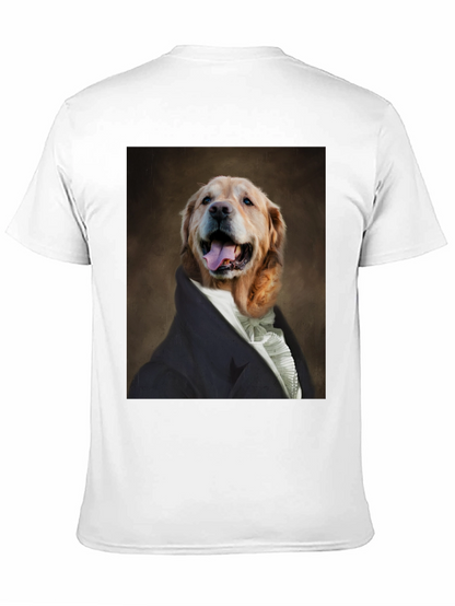 Dog Portrait T-Shirt - Canine Royalty Black Tee