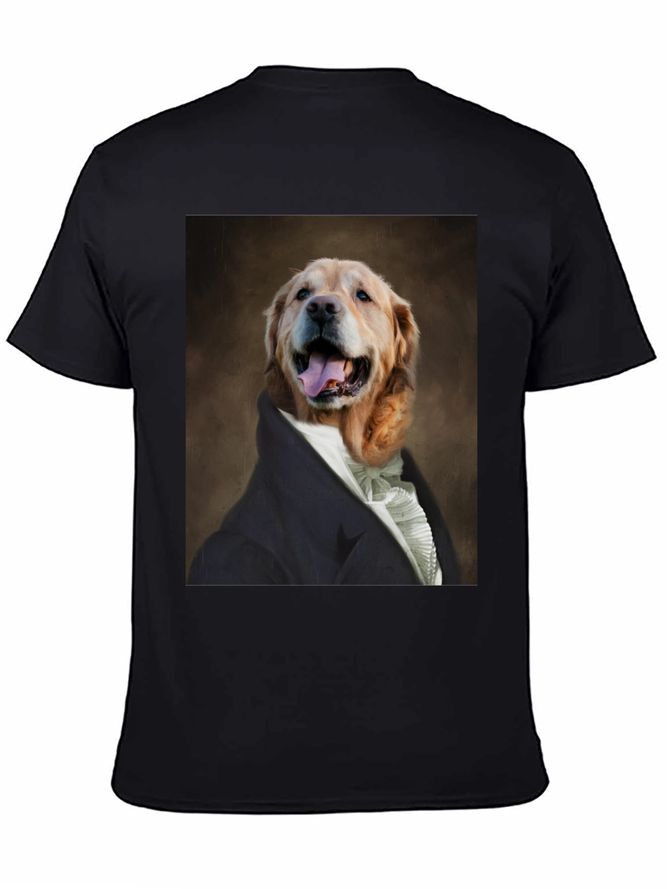 Dog Portrait T-Shirt - Canine Royalty Black Tee