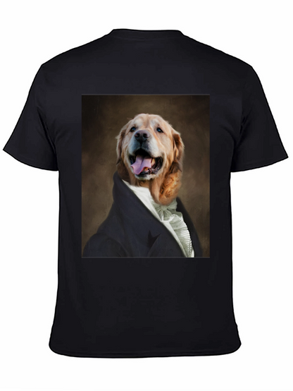 Dog Portrait T-Shirt - Canine Royalty Black Tee