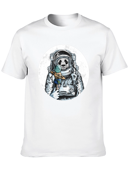 Astronaut Panda Graphic T-Shirt - Unique Design