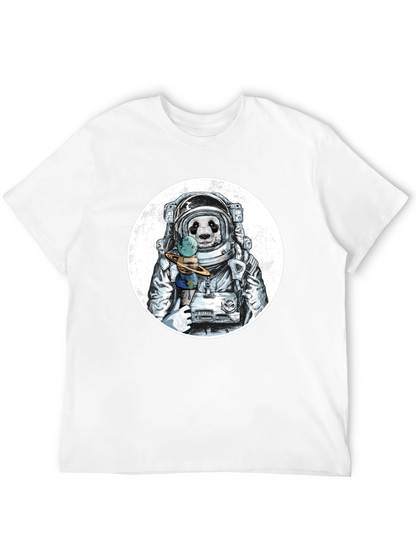 Astronaut Panda Graphic T-Shirt - Unique Design