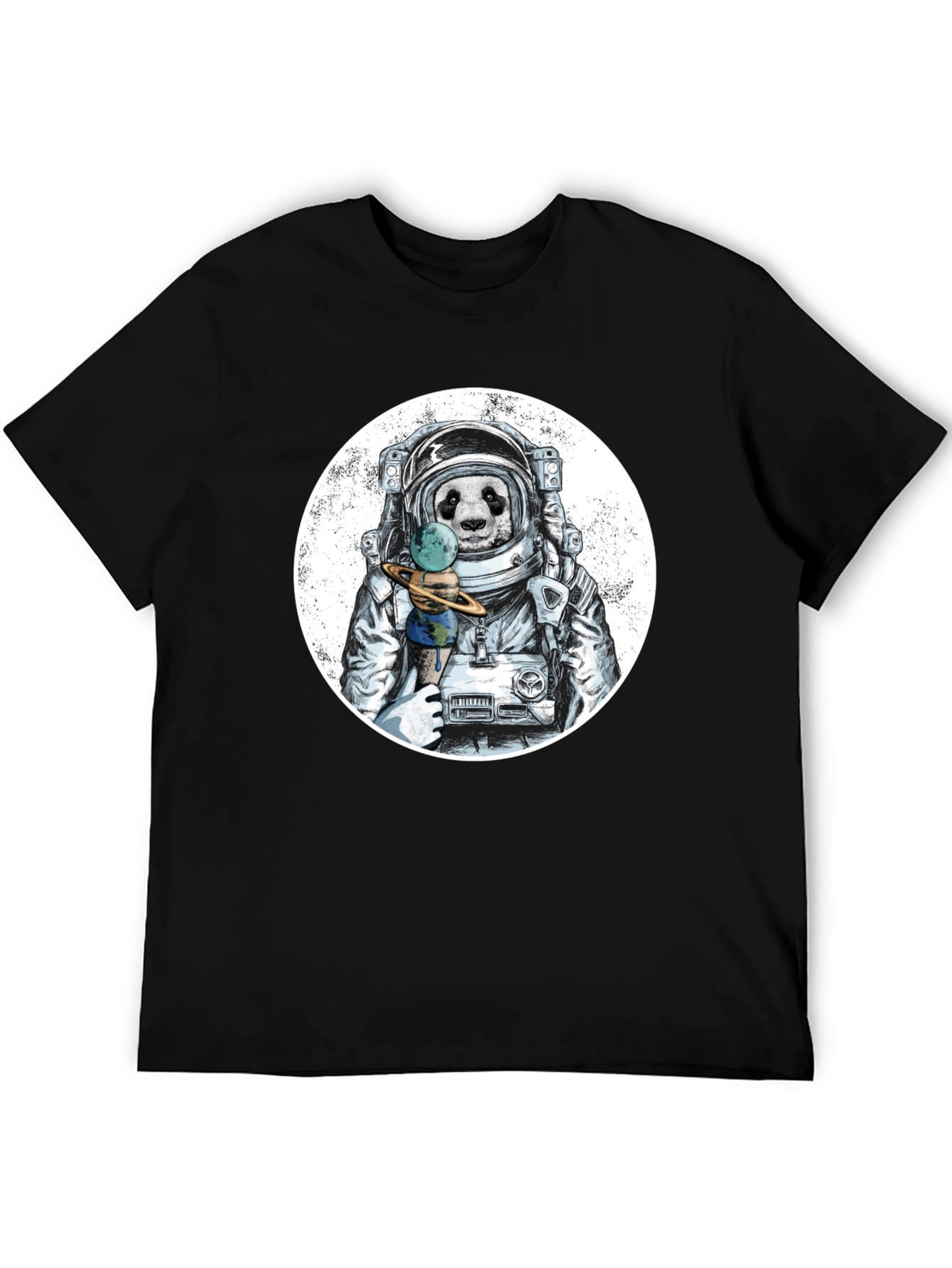 Astronaut Panda Graphic T-Shirt - Unique Design