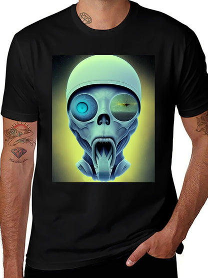 Sci-Fi Alien Head T-Shirt