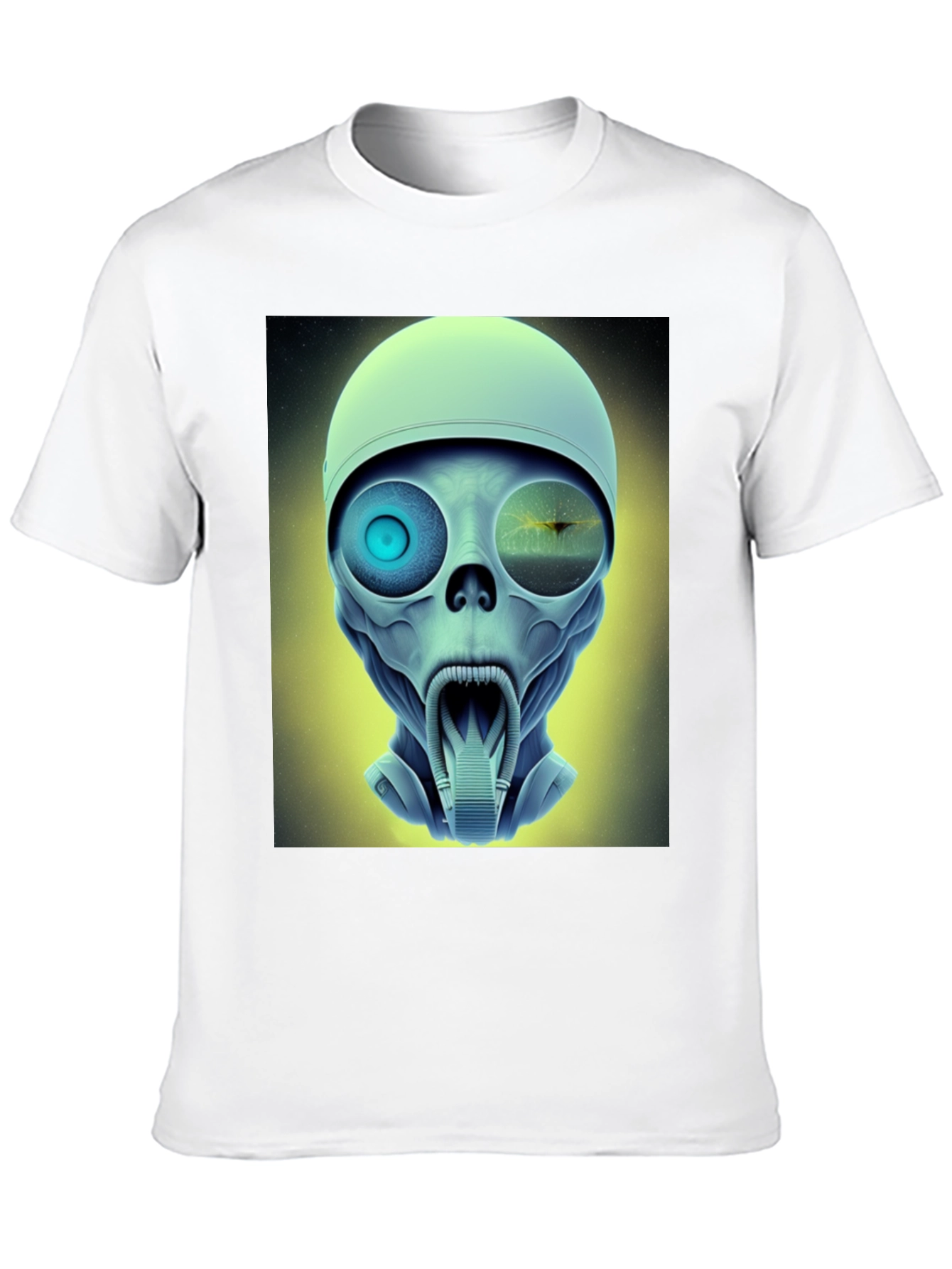 Sci-Fi Alien Head T-Shirt