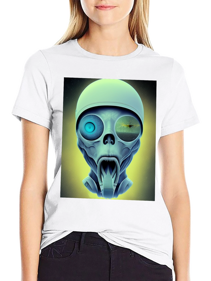 Sci-Fi Alien Head T-Shirt