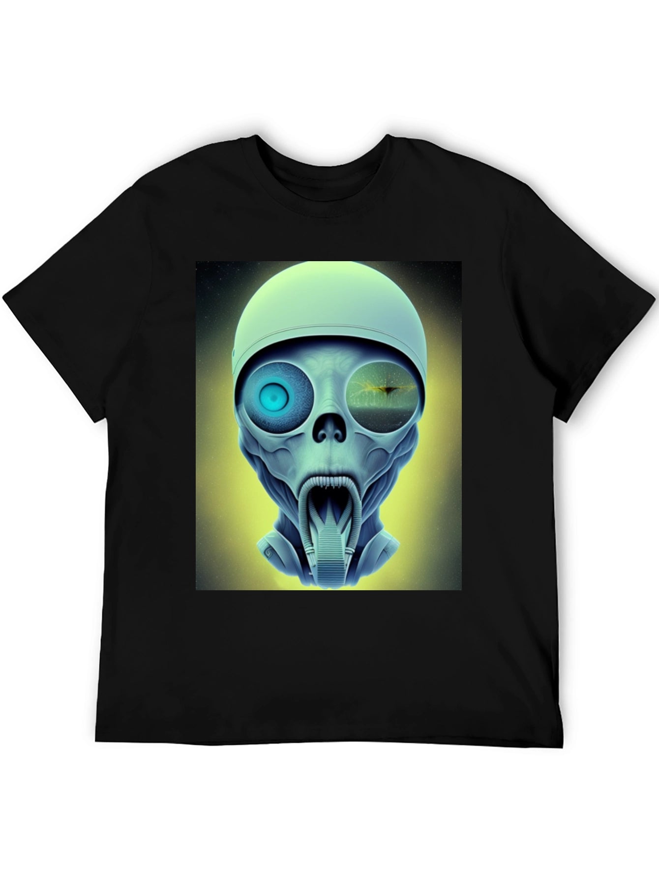 Sci-Fi Alien Head T-Shirt