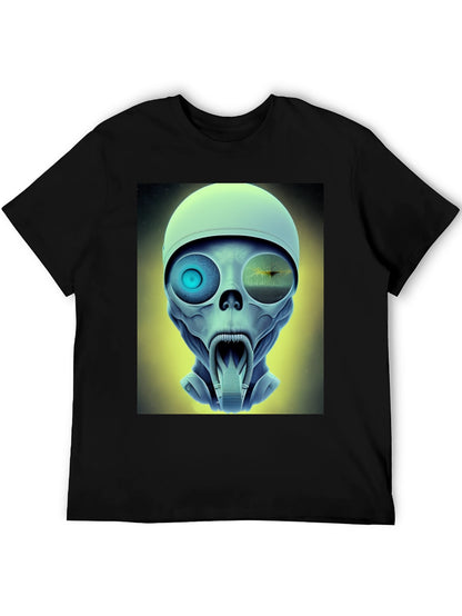 Sci-Fi Alien Head T-Shirt