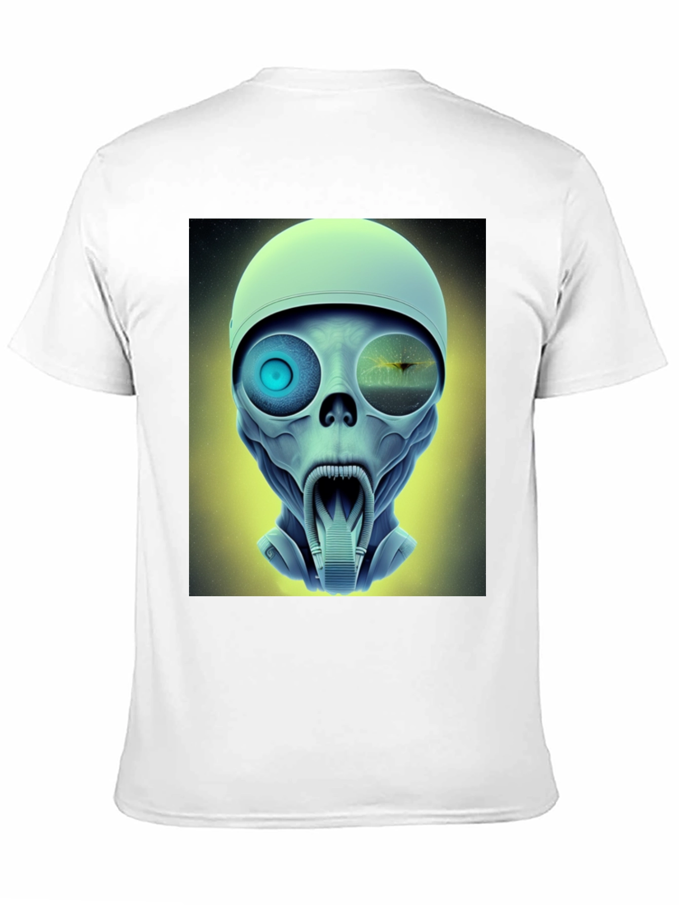 Sci-Fi Alien Head T-Shirt