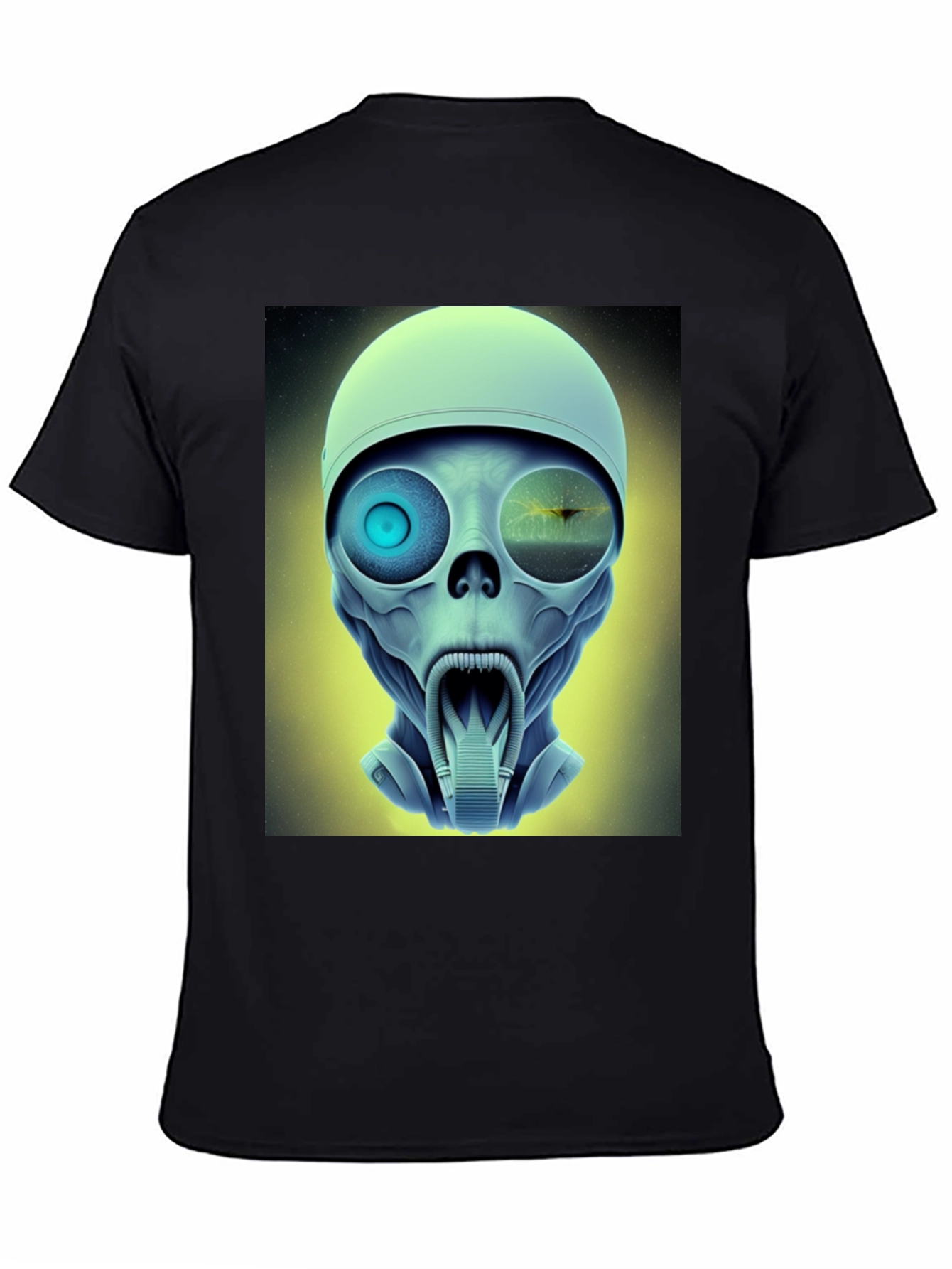 Sci-Fi Alien Head T-Shirt