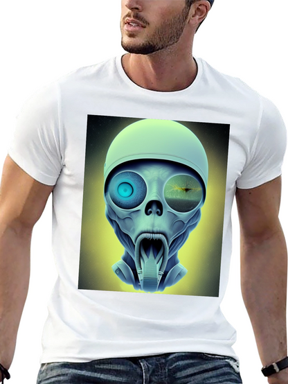 Sci-Fi Alien Head T-Shirt