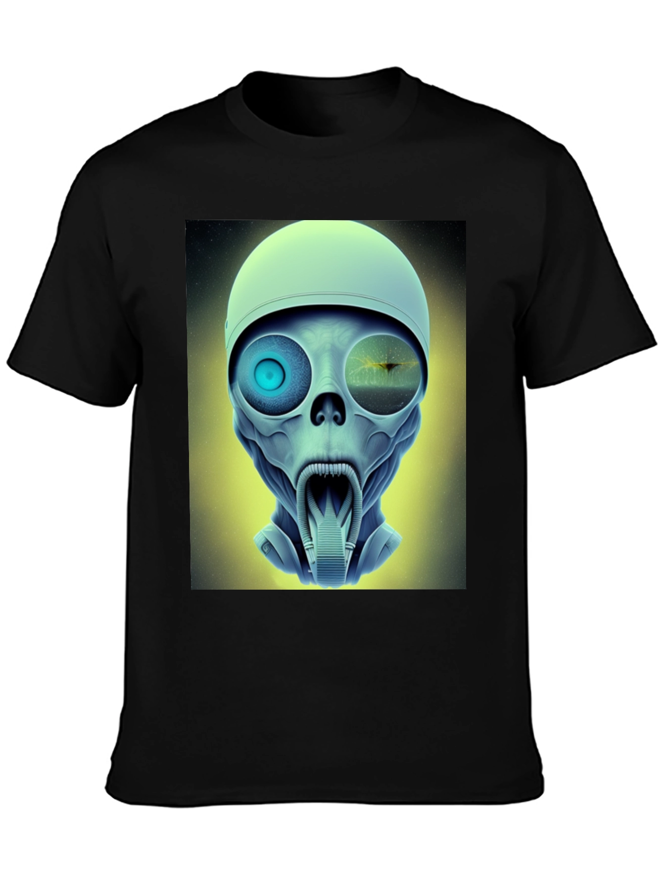 Sci-Fi Alien Head T-Shirt