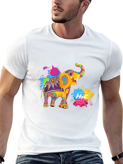 Holi Elephant Festival Graphic Tee