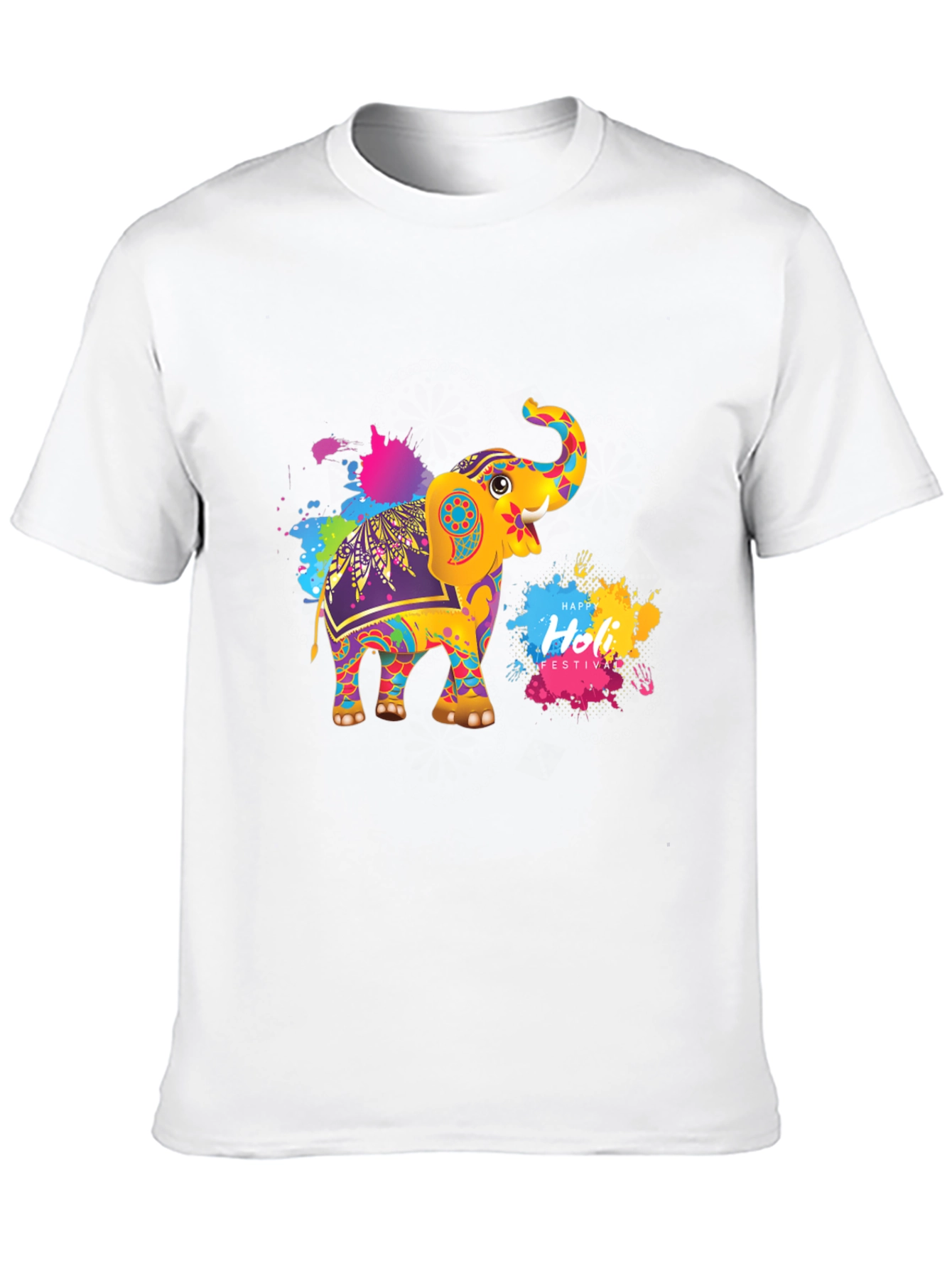 Holi Elephant Festival Graphic Tee