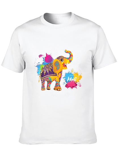 Holi Elephant Festival Graphic Tee
