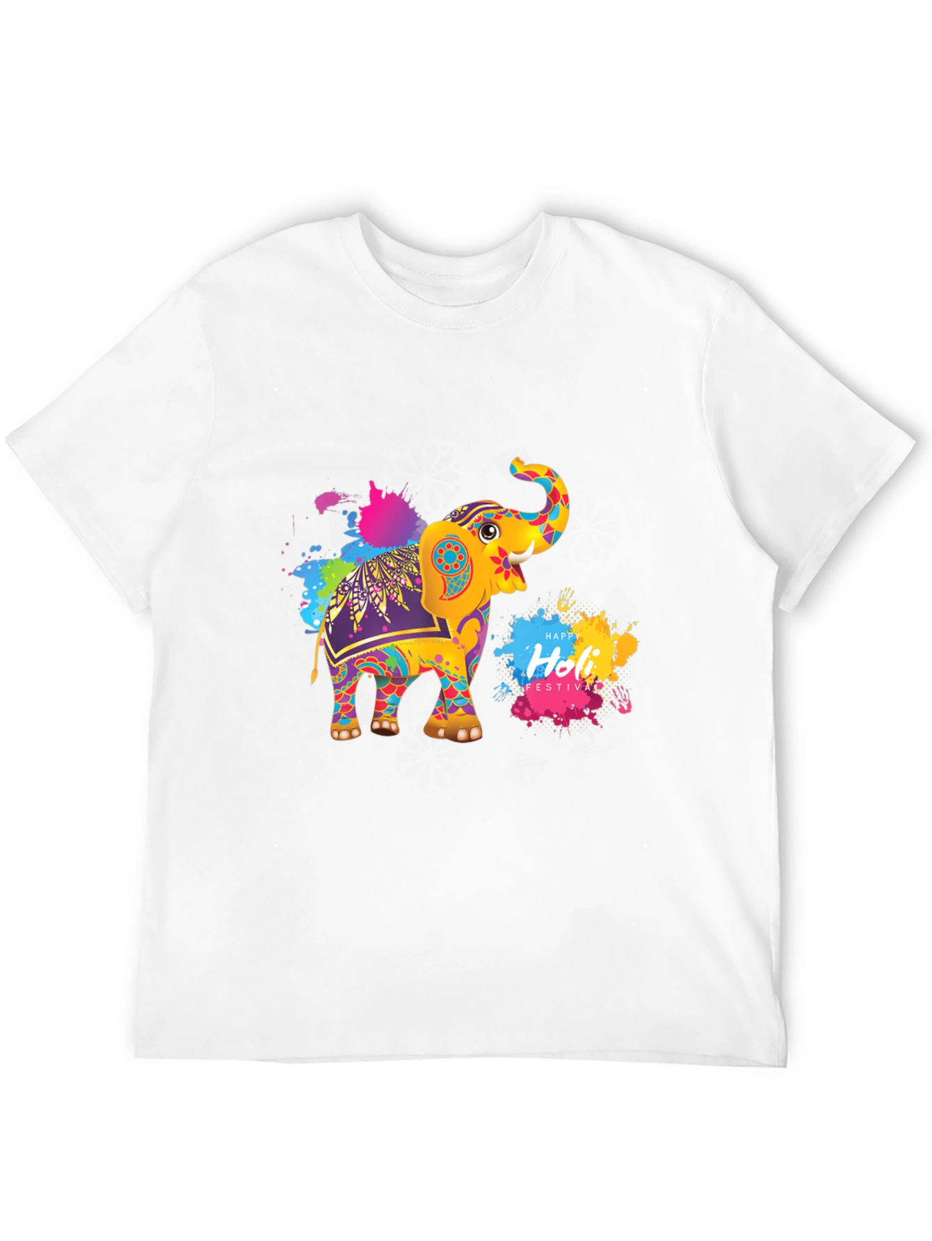 Holi Elephant Festival Graphic Tee
