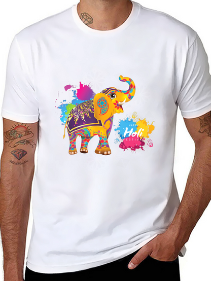 Holi Elephant Festival Graphic Tee