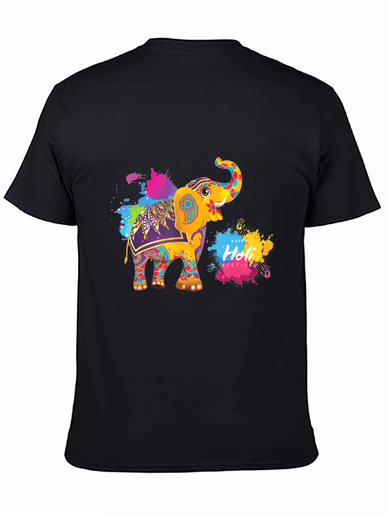 Holi Elephant Festival Graphic Tee
