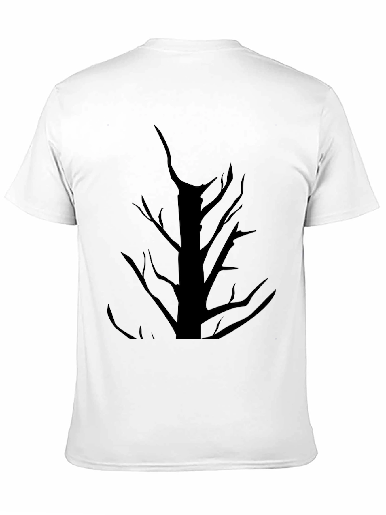 Mens Black Tree Graphic T-Shirt