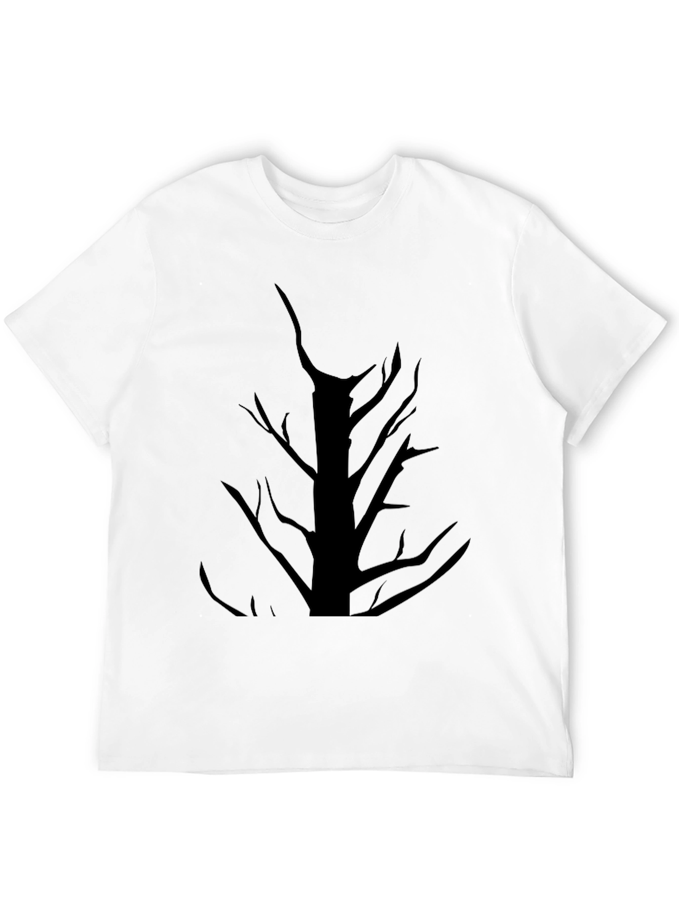 Mens Black Tree Graphic T-Shirt