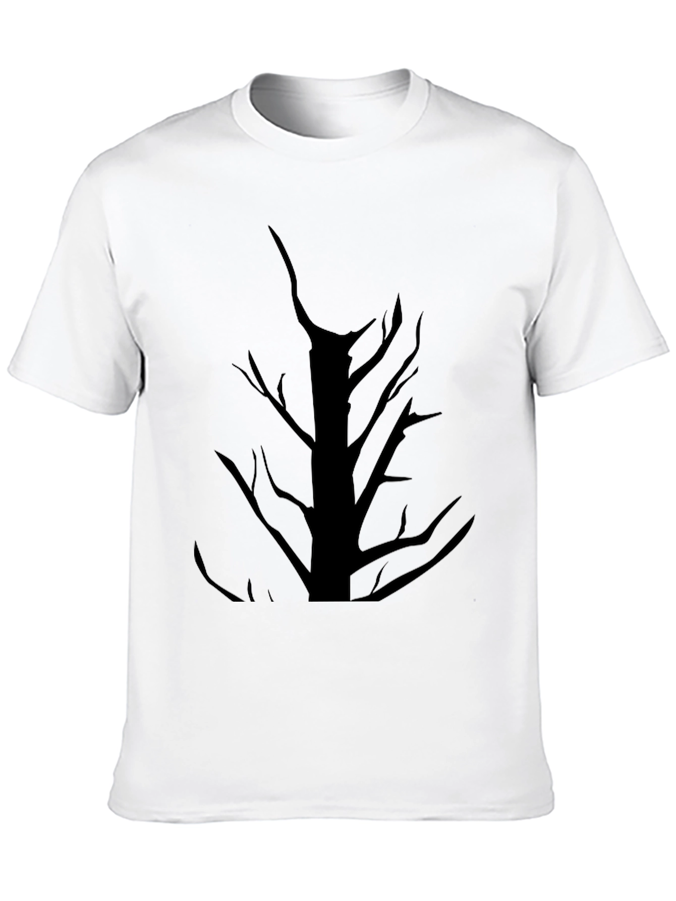 Mens Black Tree Graphic T-Shirt