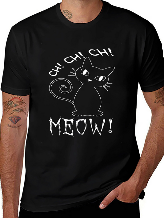 Cute MEOW! Cat Graphic T-Shirt