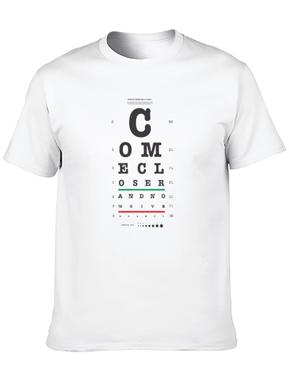 Eye Chart T-Shirt - Vision Test Novelty Tee