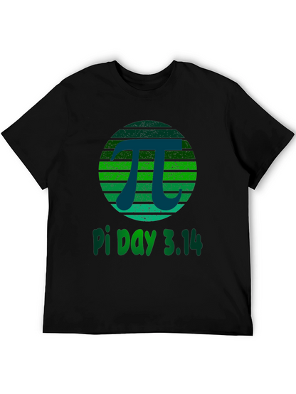 Pi Day 3.14 T-Shirt -  Green Grunge Design