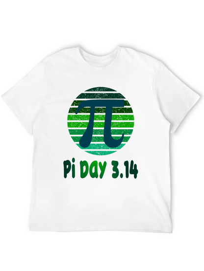 Pi Day 3.14 T-Shirt -  Green Grunge Design