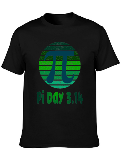 Pi Day 3.14 T-Shirt -  Green Grunge Design