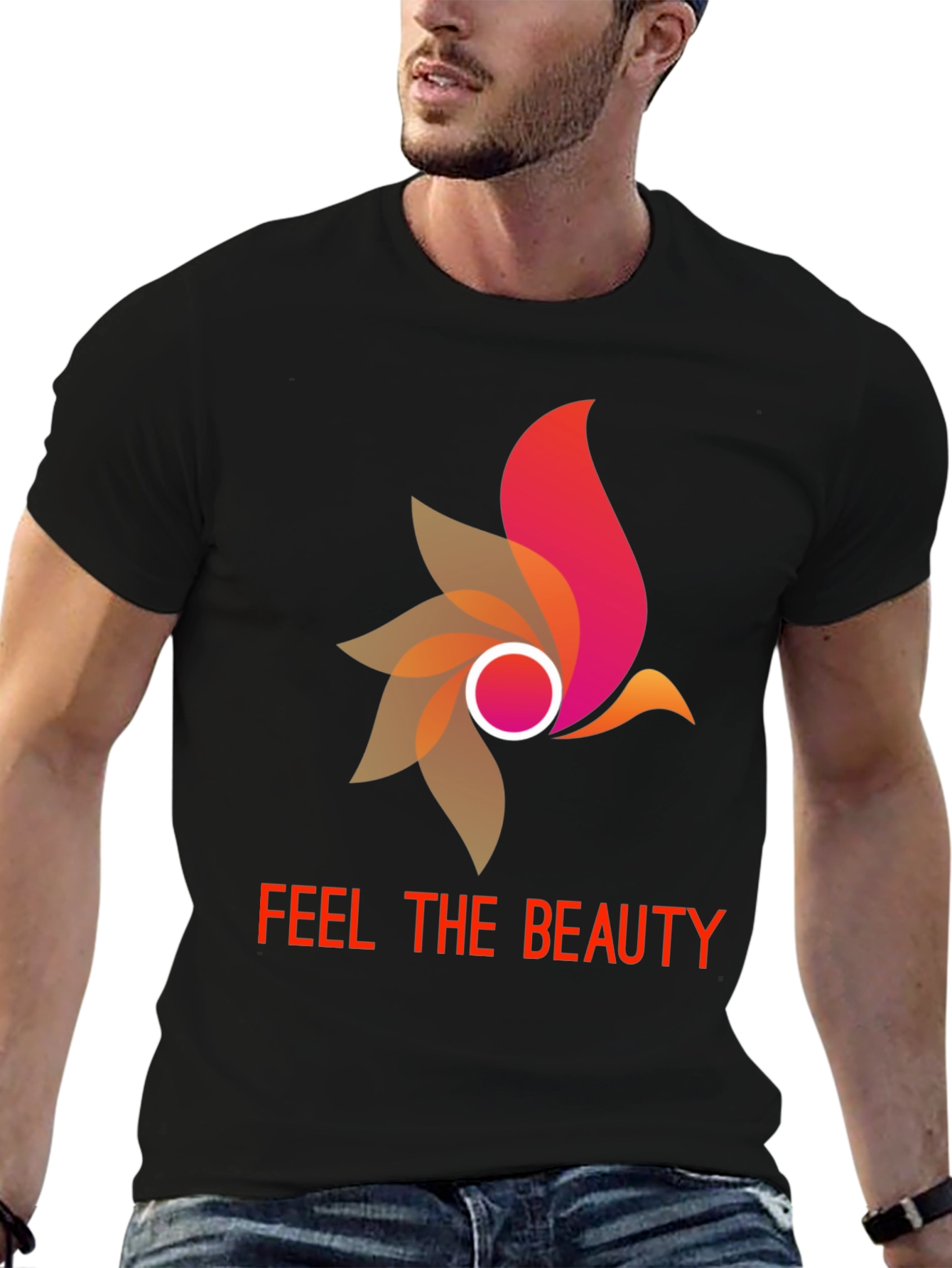 Feel The Beauty Graphic Print T-Shirt