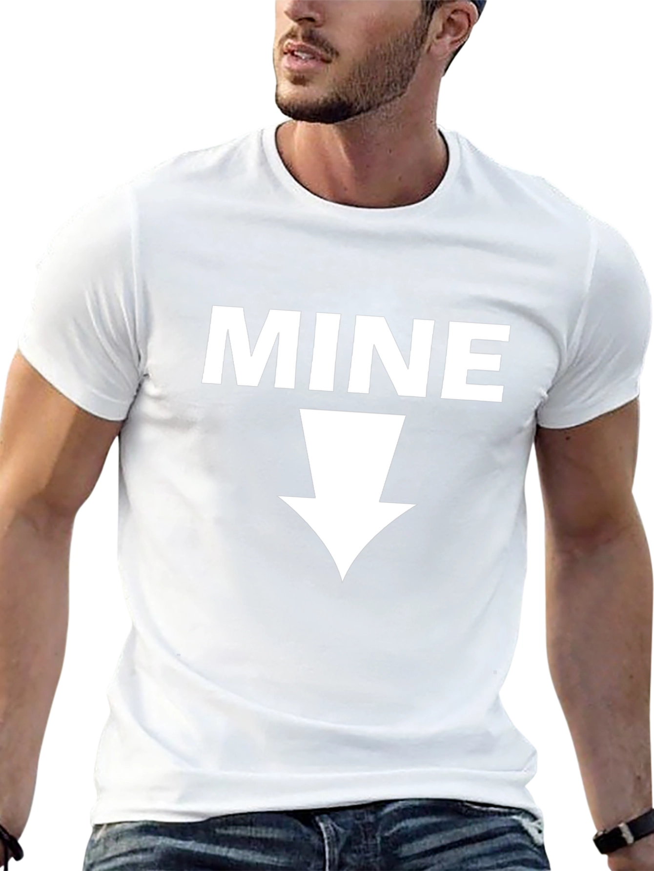 MINE Graphic Tee - Novelty Black T-Shirt